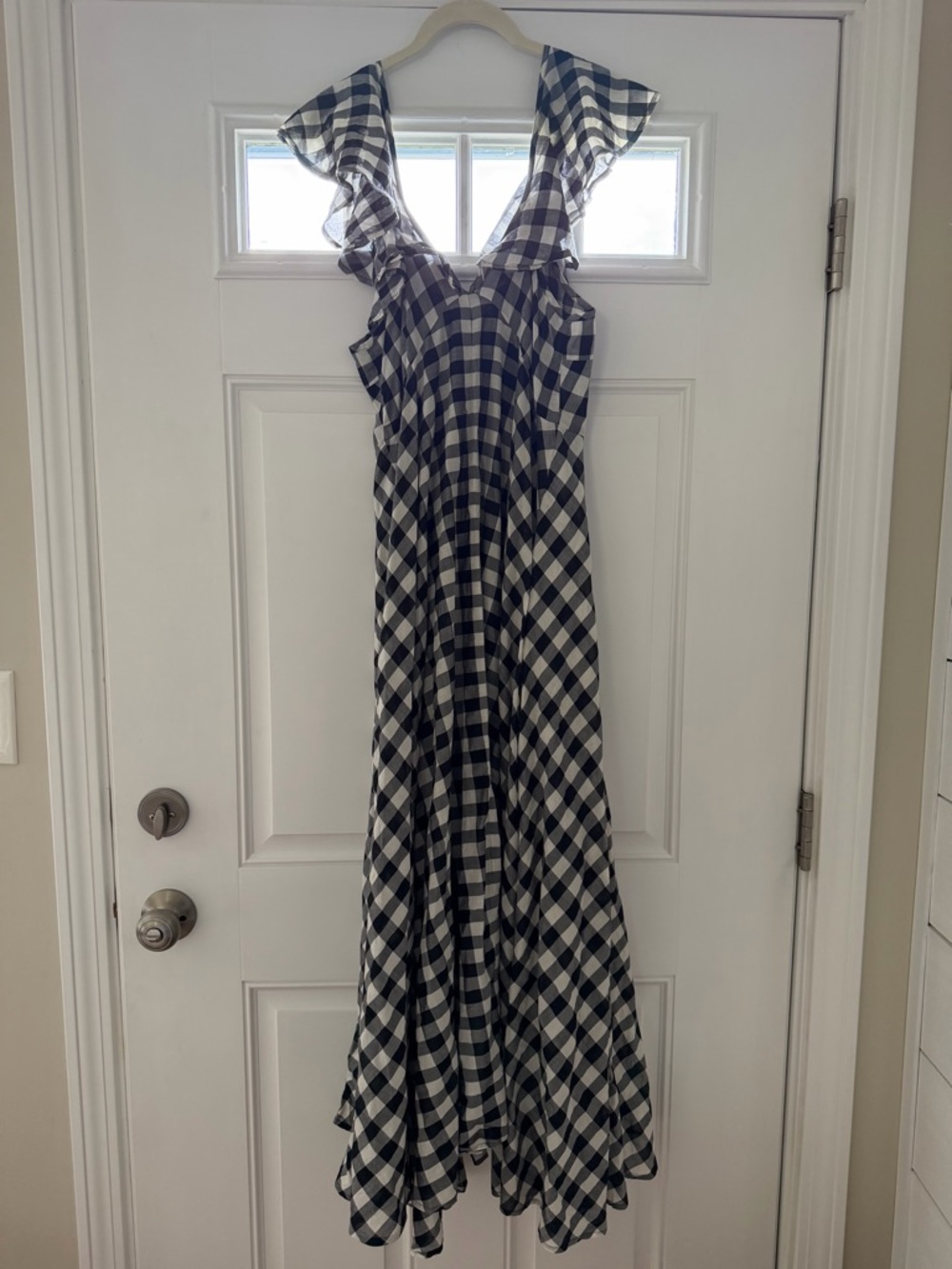 J. Crew Black & White Gingham Shirt Dress - Picture 2 of 6